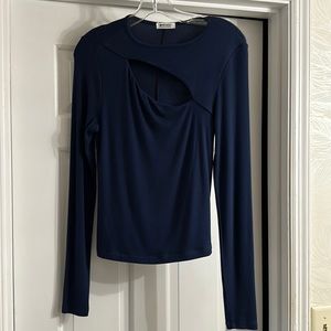 LA Made ribbed navy with cutout